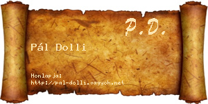 Pál Dolli névjegykártya